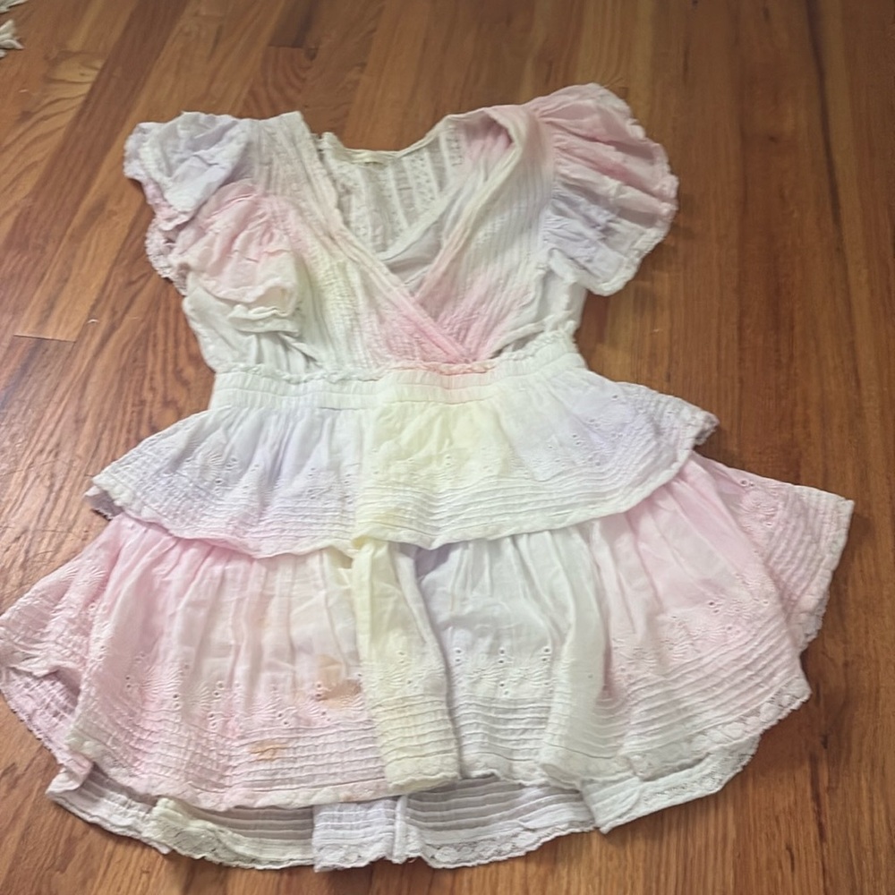 Multicolored LSF dress - great condition - a few minor stains at the bottom